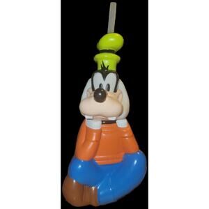 Vintage Disney Goofy Big Sipper Cup Water Drink Bottle With Straw